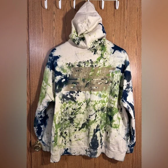 Billie Eilish Splatter Paint Personalized Hoodie - Picture 5 of 6